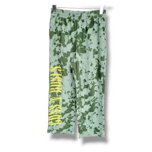 Women’s Guns N’ Roses Wide Leg Green Tie-Dye Graphic Lounge Pants | XS